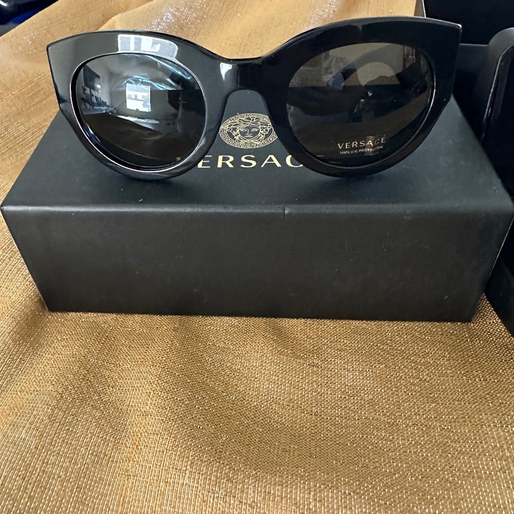 Women’s black Versace sunglasses